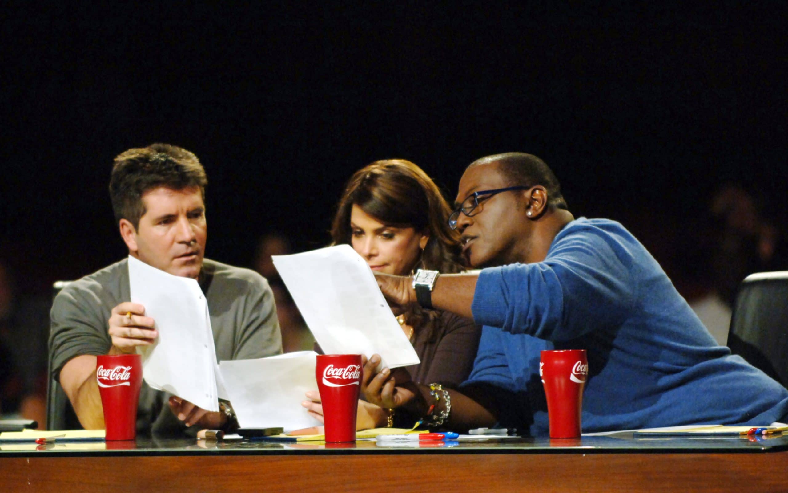 AMERICAN IDOL 5, judges Simon Cowell, Paula Abdul, Randy Jackson