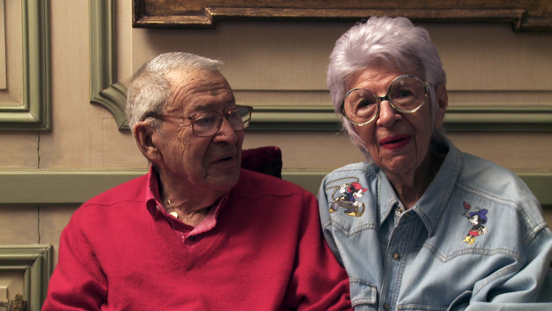 IRIS, l-r: Carl Apfel, Iris Apfel, 2014