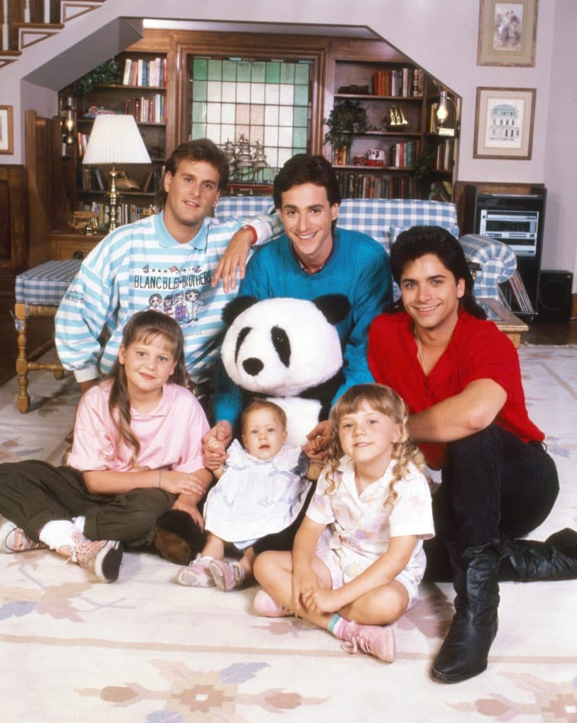 FULL HOUSE, (top, from left): Dave Coulier, Bob Saget, John Stamos, (bottom): Candace Cameron,