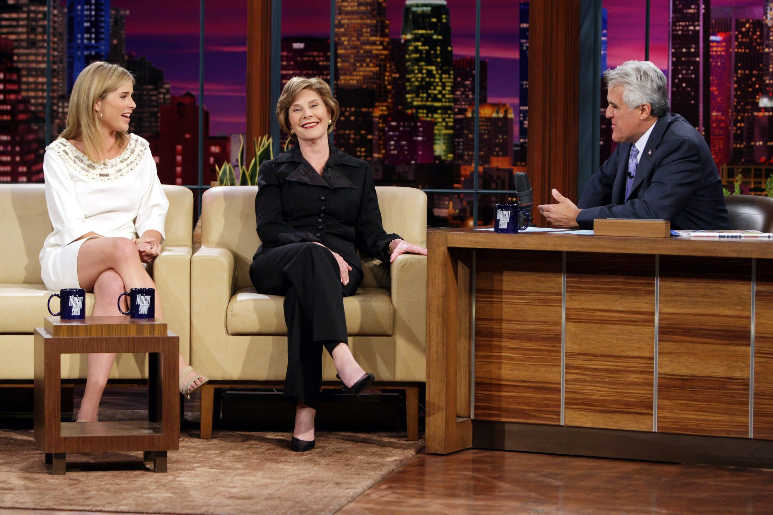 THE TONIGHT SHOW WITH JAY LENO, Jenna Bush, First Lady Laura Bush