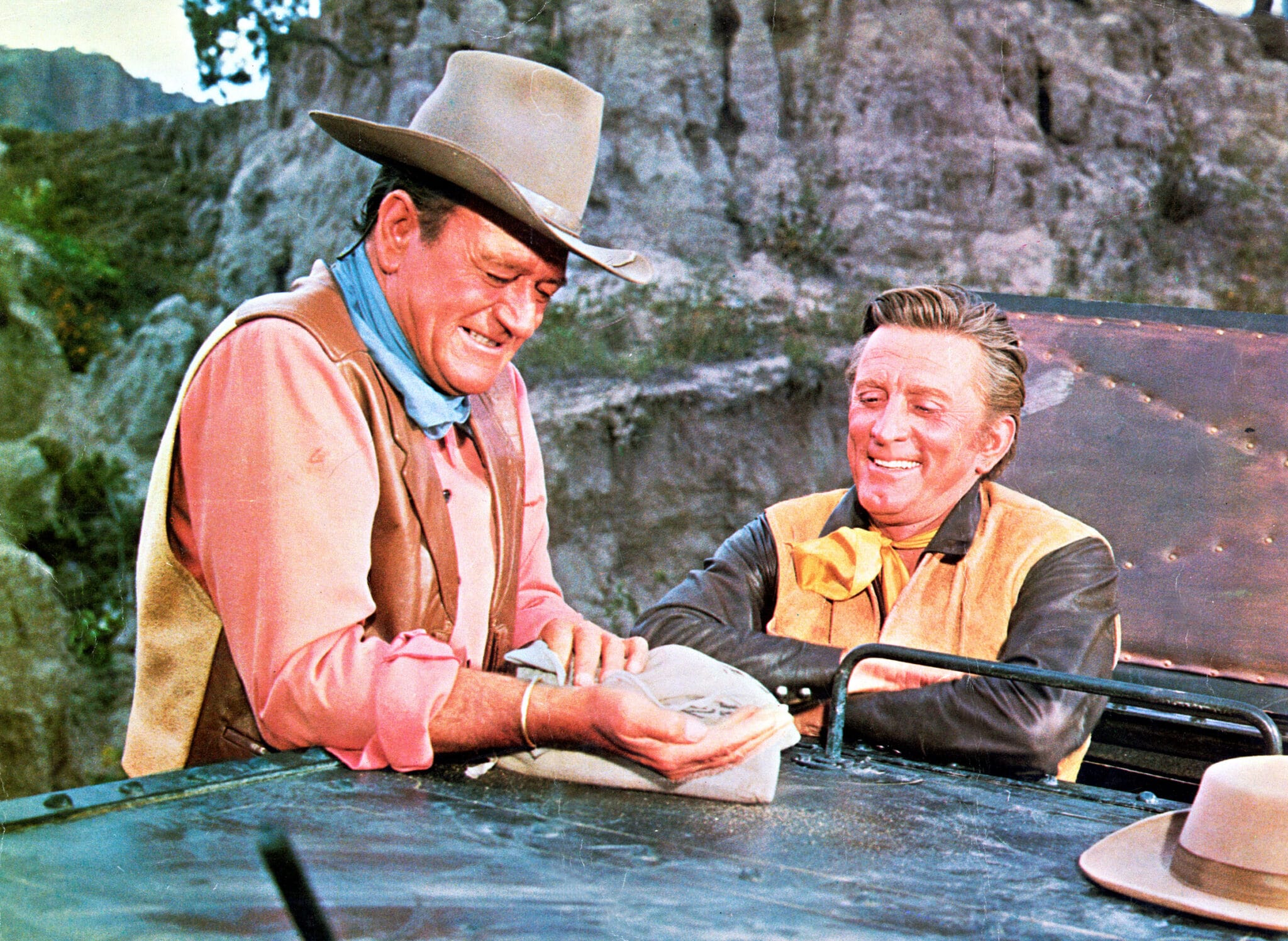 THE WAR WAGON, John Wayne, Kirk Douglas, 1967 