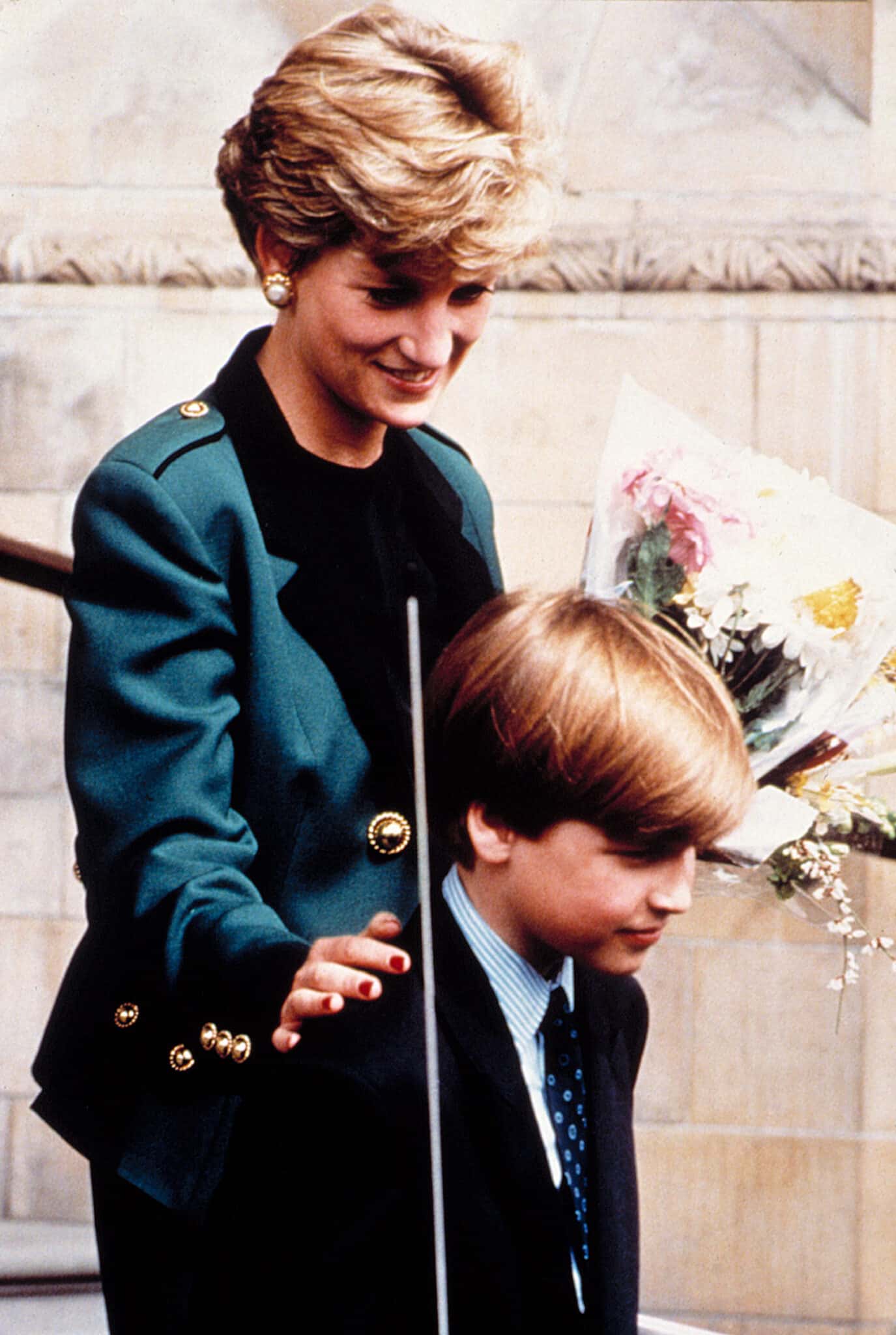 PRINCESS/LADY DIANA SPENCER, with her son Prince William, April 13, 1992