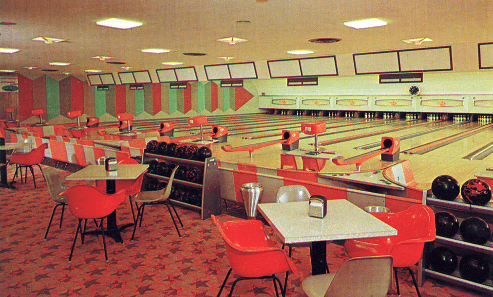 vintage bowling alley