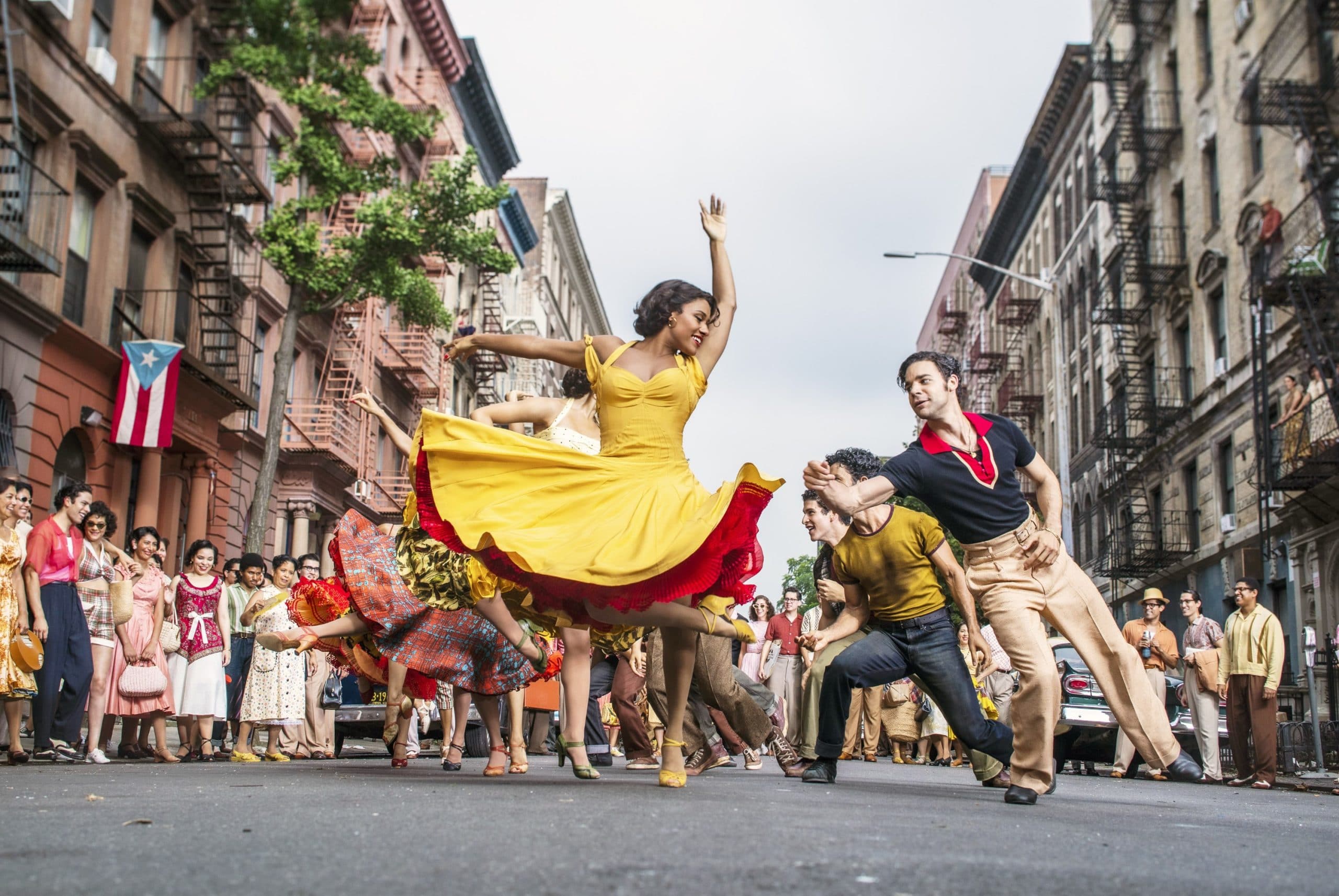 WEST SIDE STORY, from left: Ariana DeBose, David Alvarez, 2021