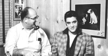 Elvis Presley and his manager