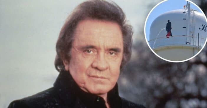 Johnny Cash water tower vandalized