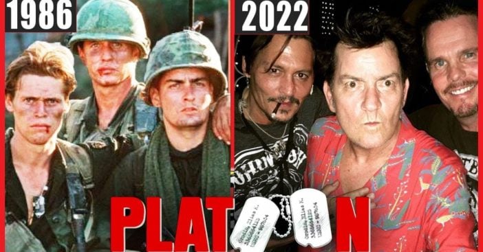 The cast of 'Platoon'