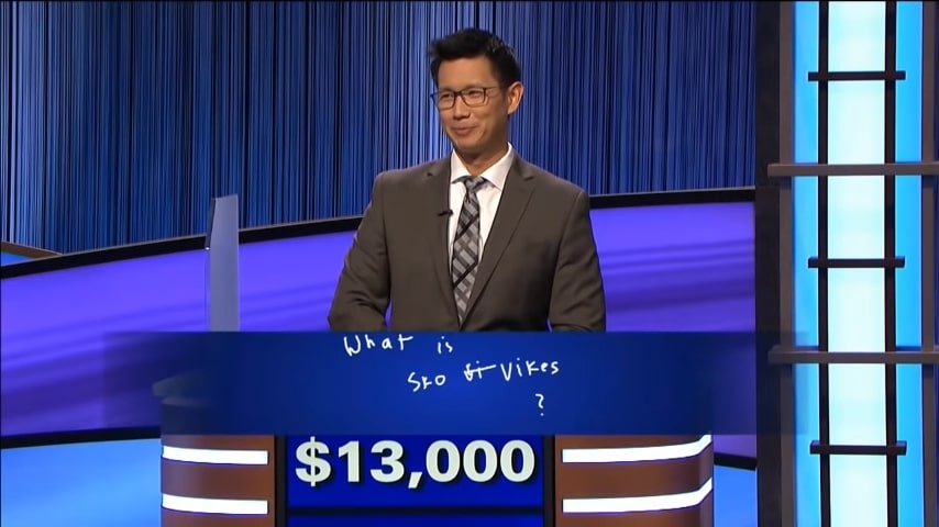 Contestant Daniel Nguyen on 'Jeopardy!' 