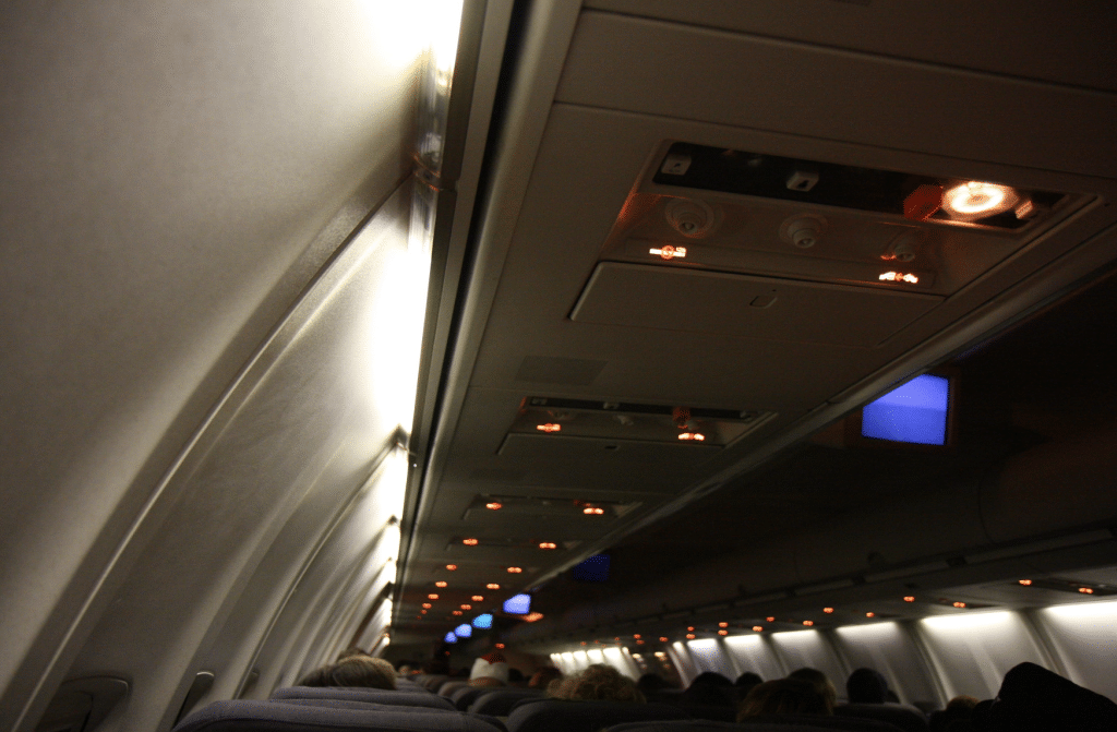 inside aircraft