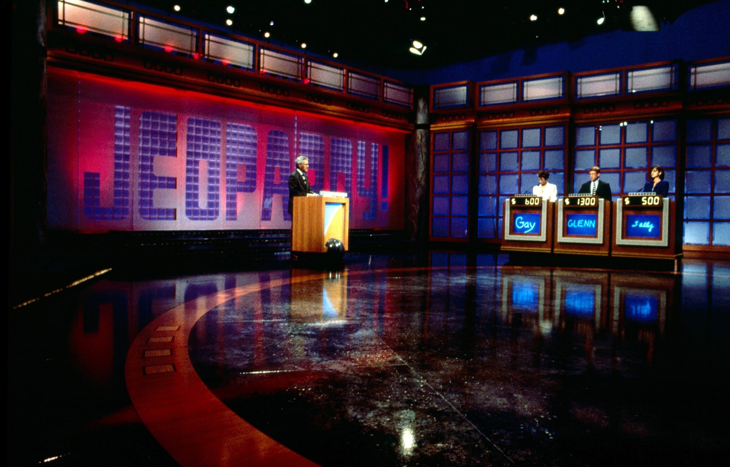 JEOPARDY!, host Alex Trebek (left), 1984-