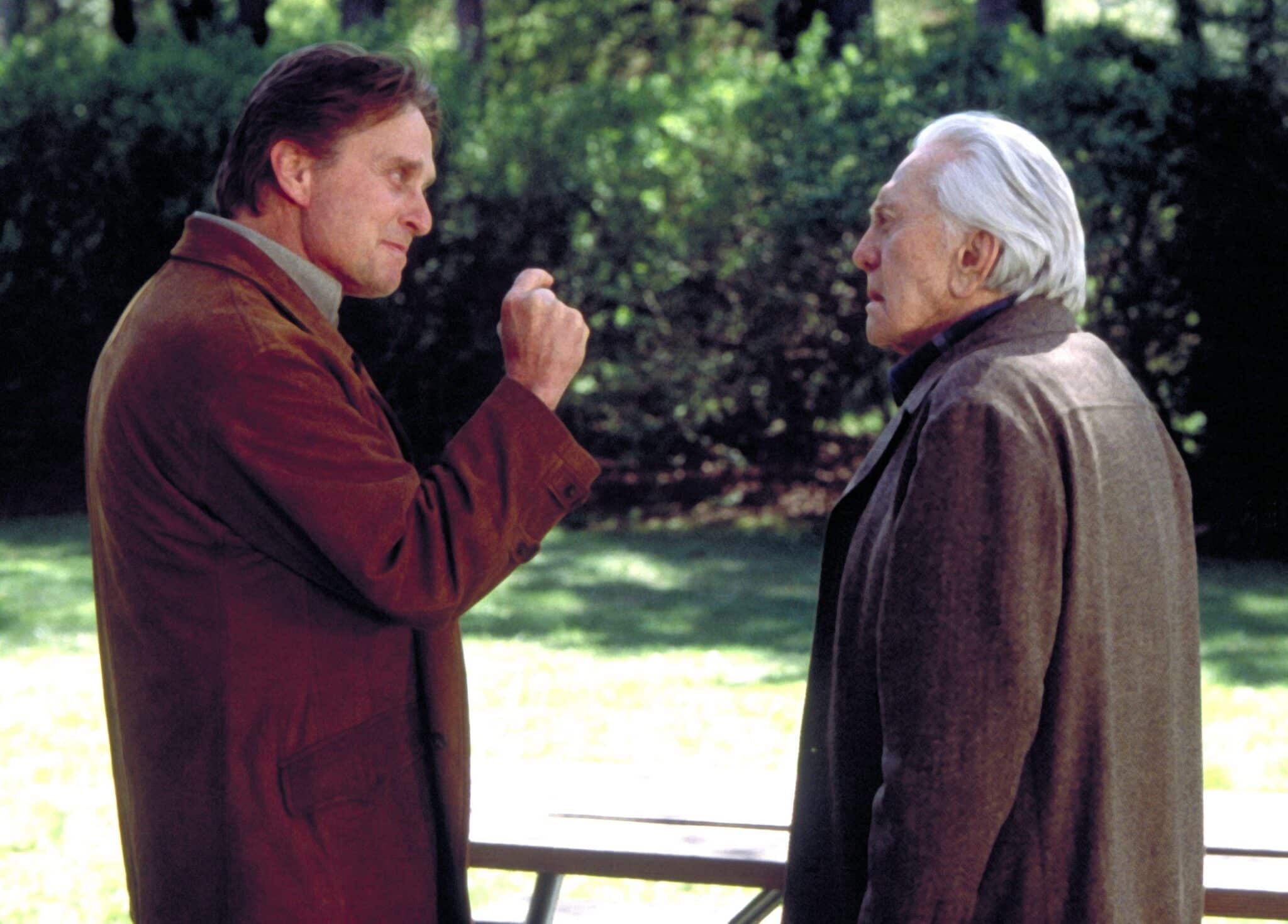 IT RUNS IN THE FAMILY, from left: Michael Douglas, Kirk Douglas, 2003