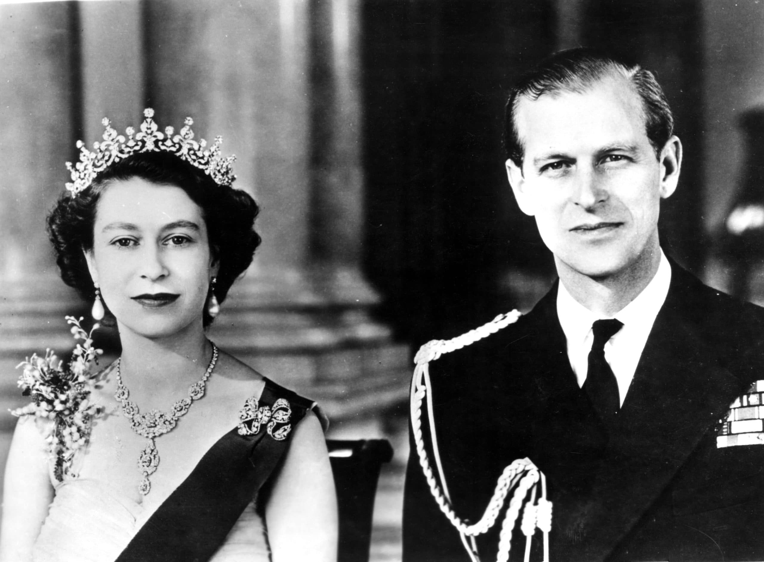 A QUEEN'S ROYAL TOUR, from left, Queen Elizabeth II, Prince Philip, 1954