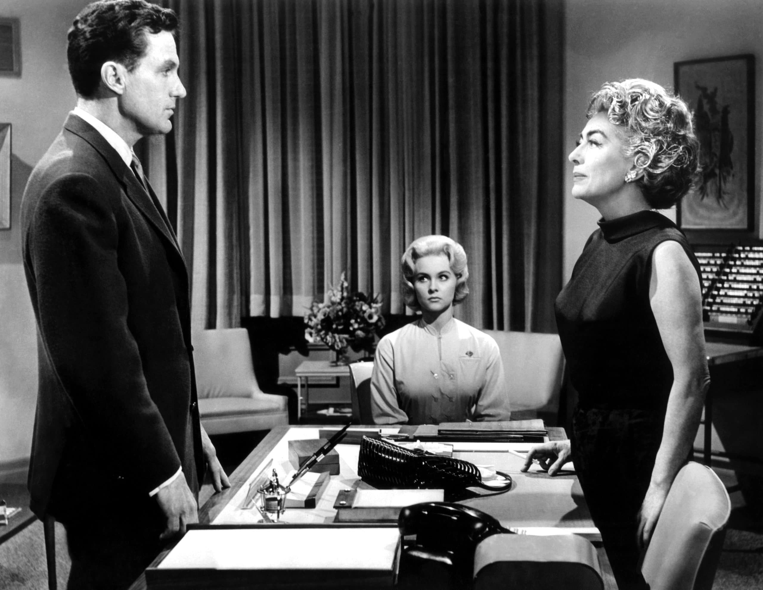 THE CARETAKERS, from left, Robert Stack, Diane McBain, Joan Crawford, 1963 