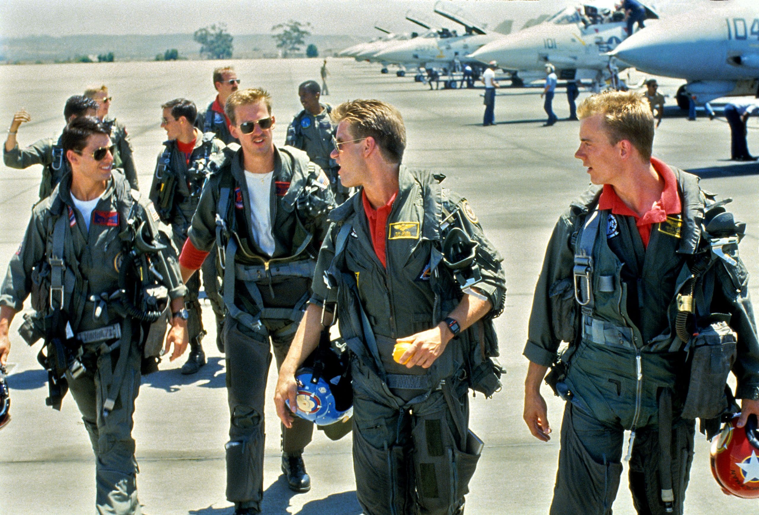 TOP GUN, Tom Cruise, Anthony Edwards, Val Kilmer, Barry Tubb, 1986