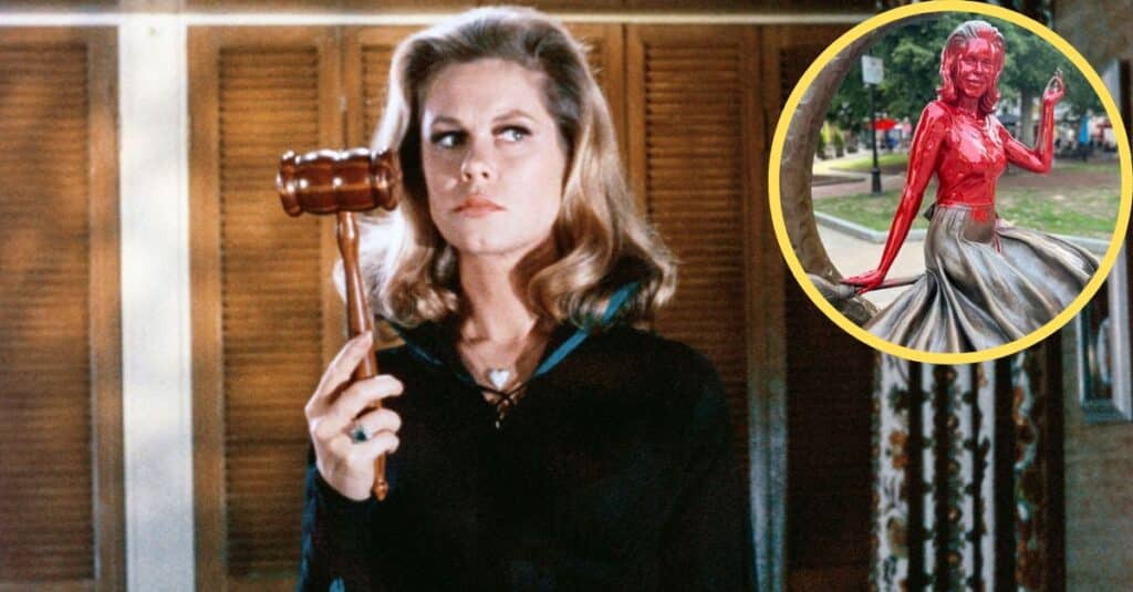 'Bewitched' Statue In Salem Vandalized With Red Paint