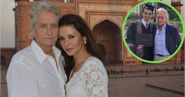 Michael Douglas and Catherine Zeta-Jones celebrate Dylan graduating from Brown University