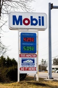 No matter the prices, gas stations list their prices ending with 9/10 of a cent