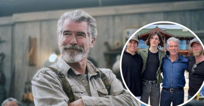 Pierce Brosnan shares rare photo of three sons