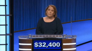 Schneider rocketed to fame with her success on Jeopardy!