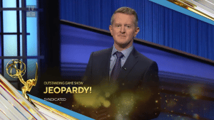 The clip used for the Daytime Emmy Awards showed Ken Jennings hosting Jeopardy!