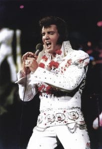 The signature white jumpsuit worn by Elvis Presley encouraged a fashion revolution