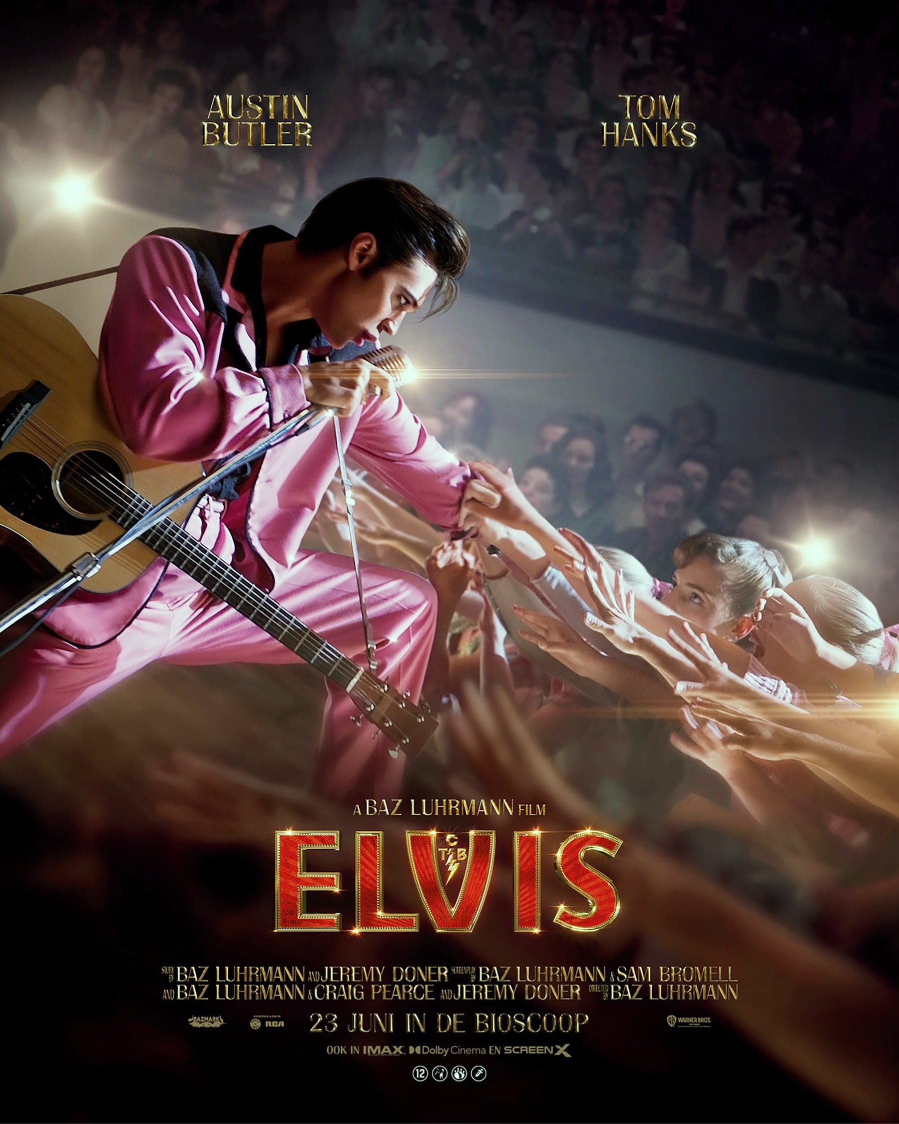 ELVIS, poster in Dutch and English, Austin Butler as Elvis Presley, 2022
