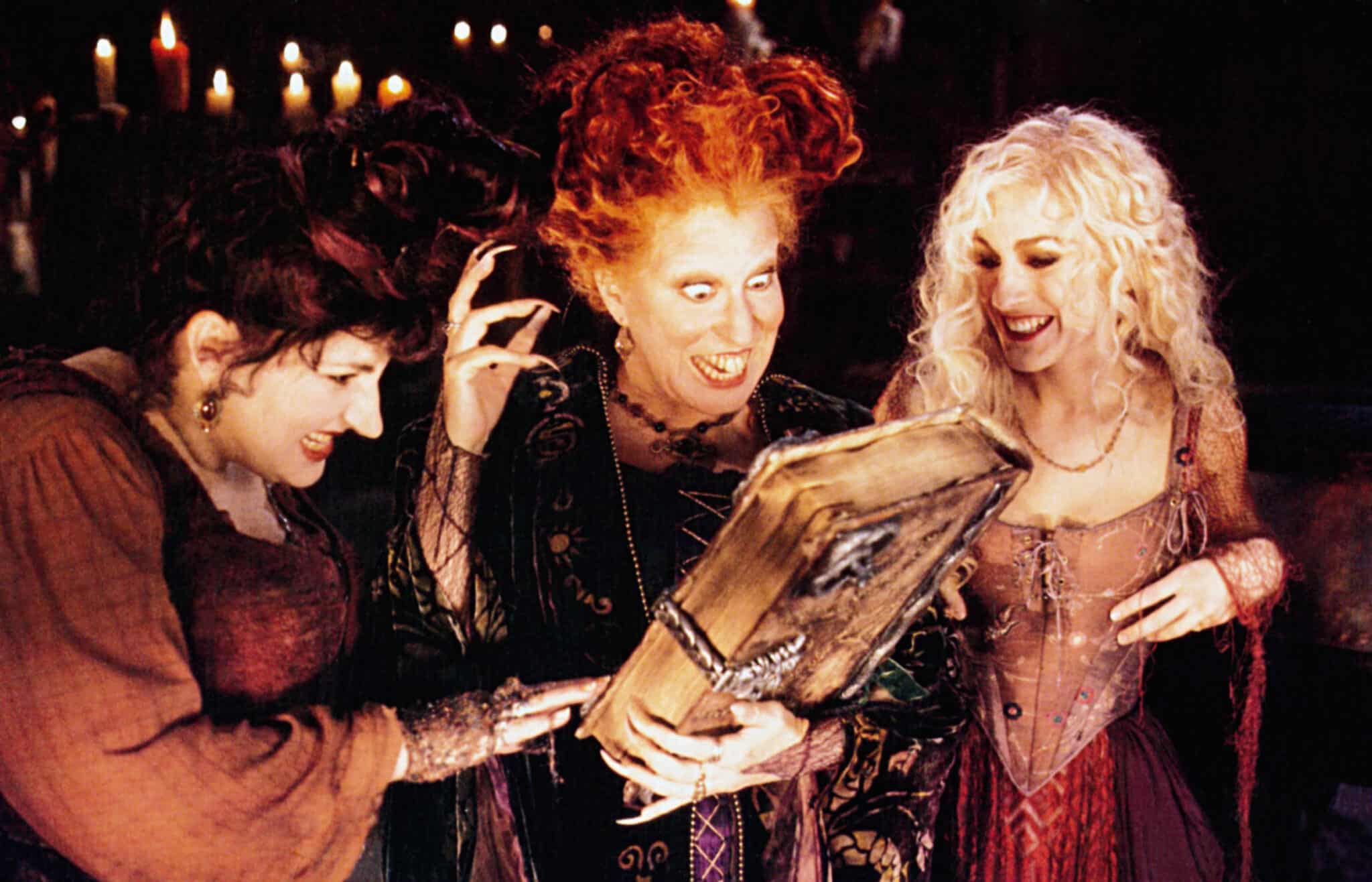 HOCUS POCUS, from left: Kathy Najimy, Bette Midler, Sarah Jessica Parker, 1993