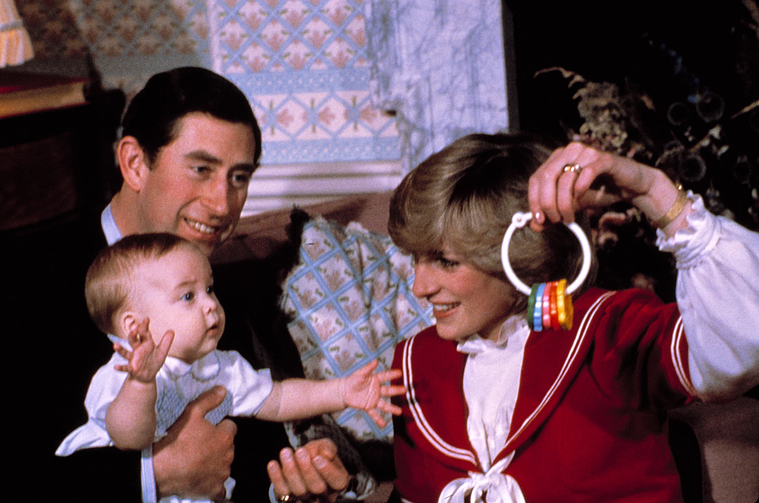 Prince Charles, Prince William, Princess Diana, c. 1983 