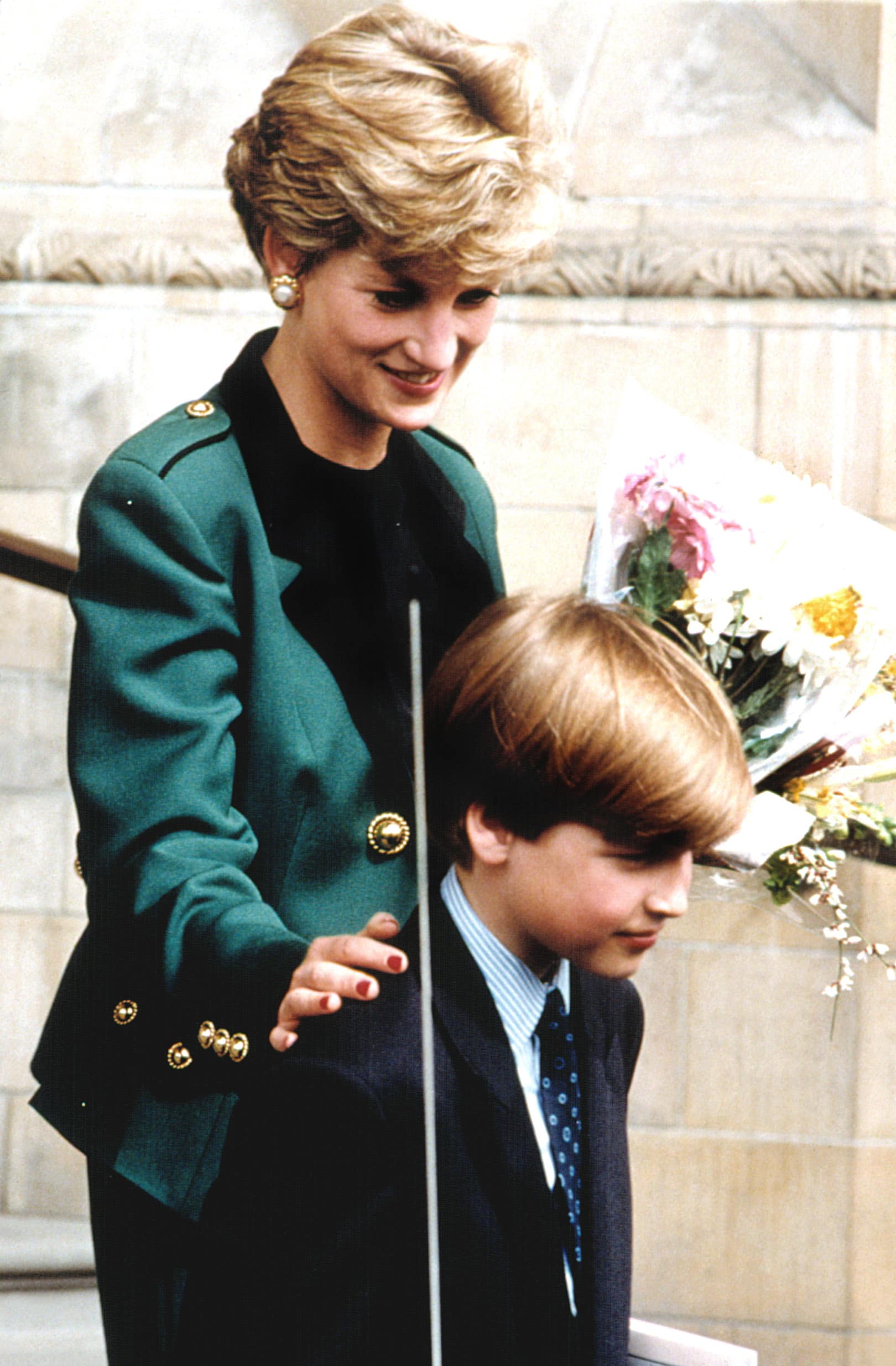 PRINCESS DIANA and son PRINCE WILLIAM, at the National Museum in London, 04/13/92