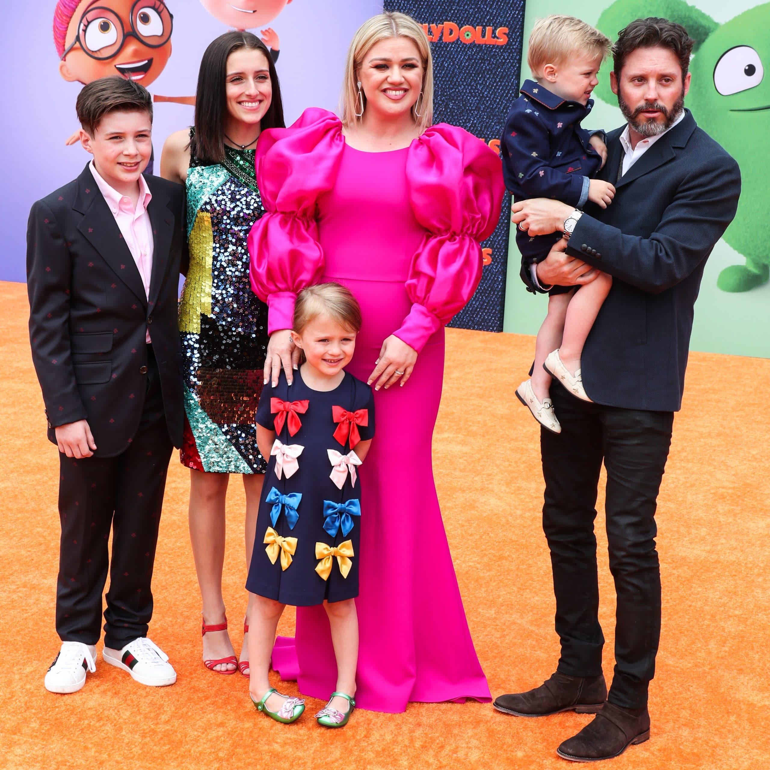 Seth Blackstock, Remington Alexander Blackstock, Savannah Blackstock, Kelly Clarkson, River Rose Blackstock and Brandon Blackstock