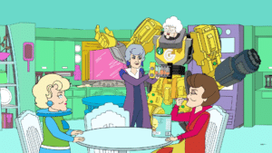 Golden Girls 3033 uses the original audio with new animated visuals to keep the comedy fresh