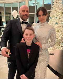 John, Benjamin, and Ella Travolta