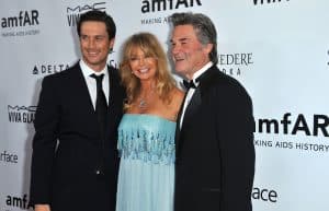 Oliver Hudson, Goldie Hawn, and Kurt Russell
