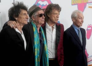 Ron Wood, Keith Richards, Mick Jagger, and Charlie Watts