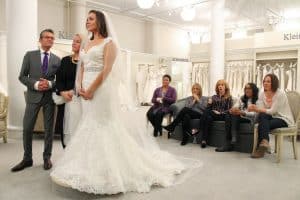 SAY YES TO THE DRESS, Randy Fenoli (left), Tiffany Rinehart (center), Kathy Griffin (3rd from right)