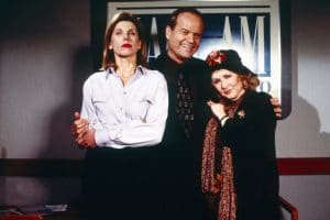 FRASIER, from left: Christine Baranski, Kelsey Grammer