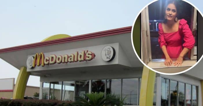 Woman climbs in McDonalds to cook her own fries