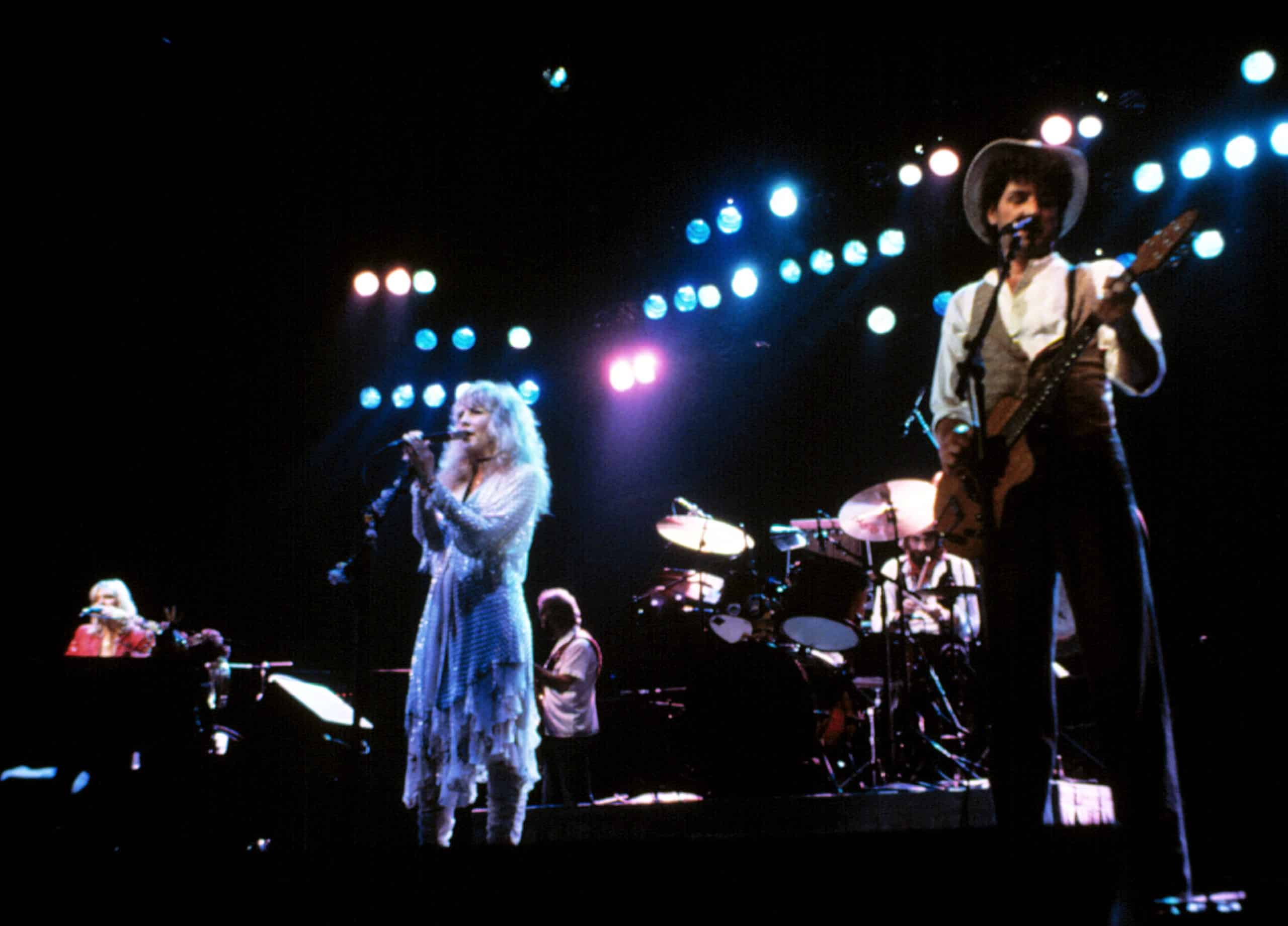 Fleetwood Mac, (Christine McVie, Stevie Nicks, Lindsey Buckingham), circa early 1980s