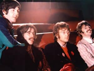 YELLOW SUBMARINE, from left: Paul McCartney, George Harrison, John Lennon, Ringo Starr