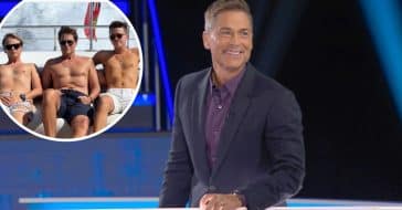 Rob Lowe posts shirtless photo with his sons