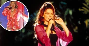 Shania Twain wears 1970s inspired outfit