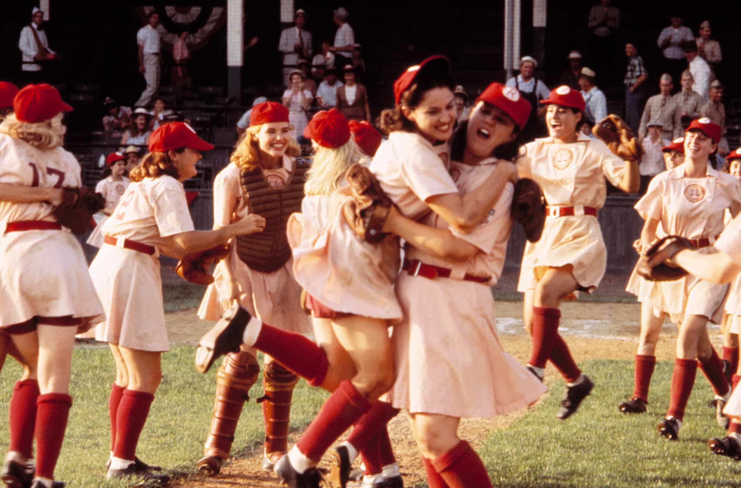 A LEAGUE OF THEIR OWN, Geena Davis, Madonna, Rosie O'Donnell, 1992