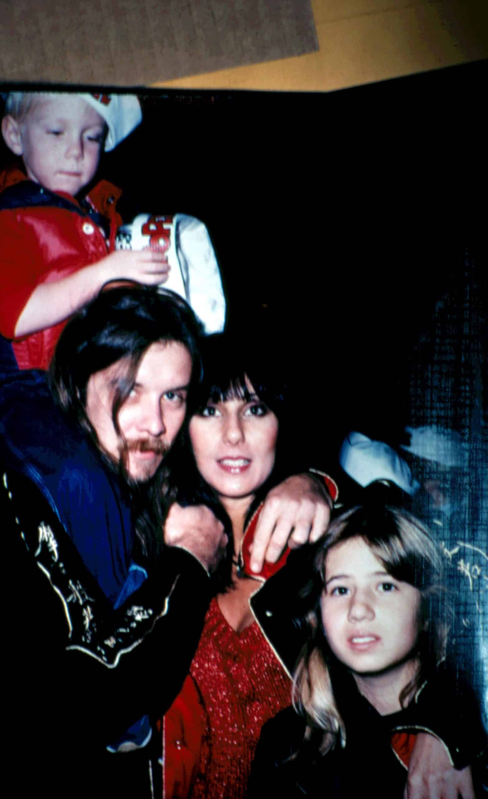 Cher and her kids Elijah Blue, and Chastity Bono