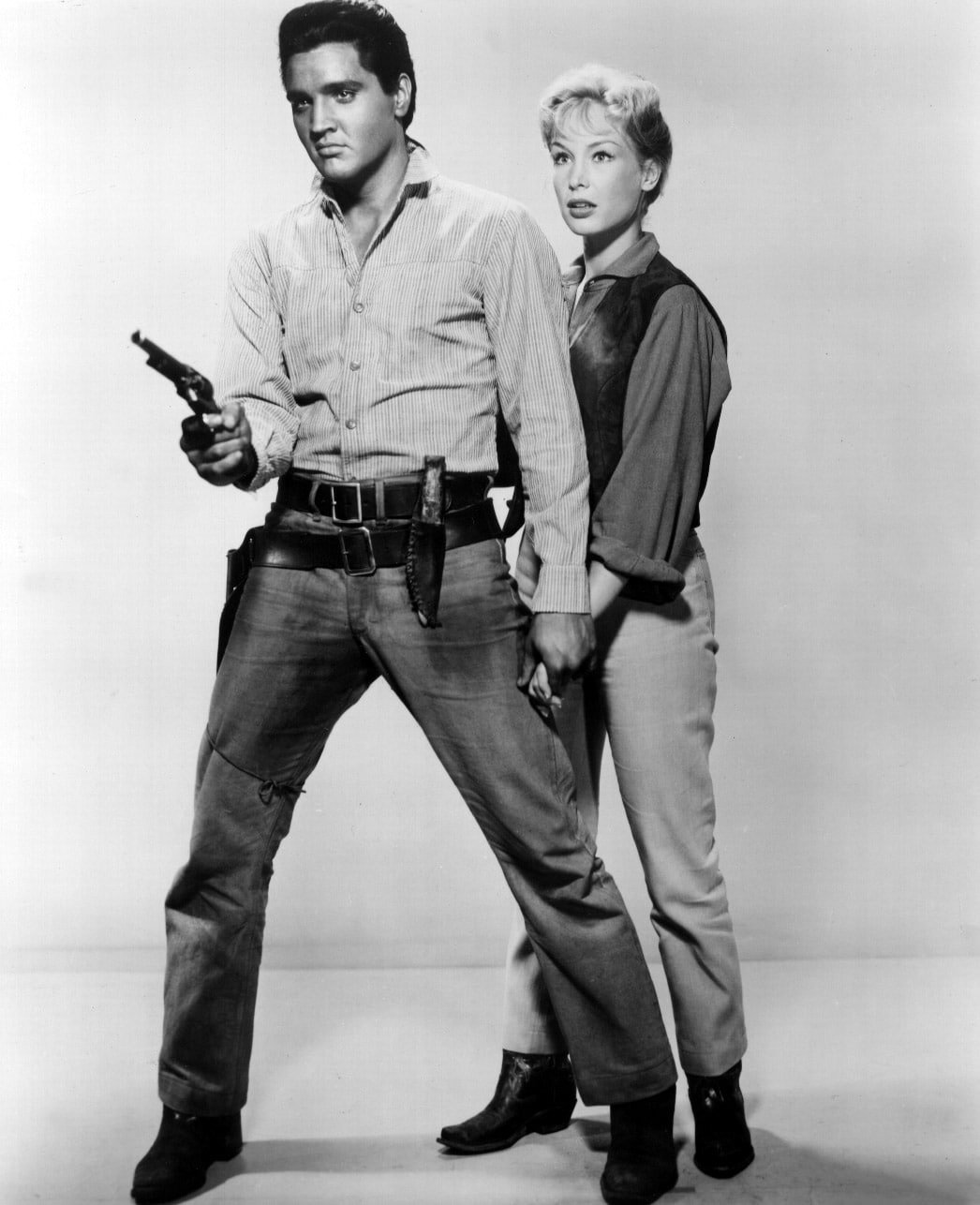 FLAMING STAR, Elvis Presley, Barbara Eden, 1960 