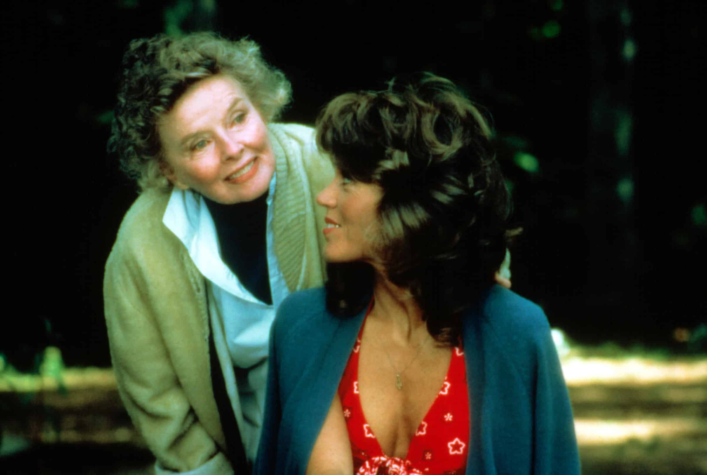 ON GOLDEN POND, Katharine Hepburn, Jane Fonda, 1981 