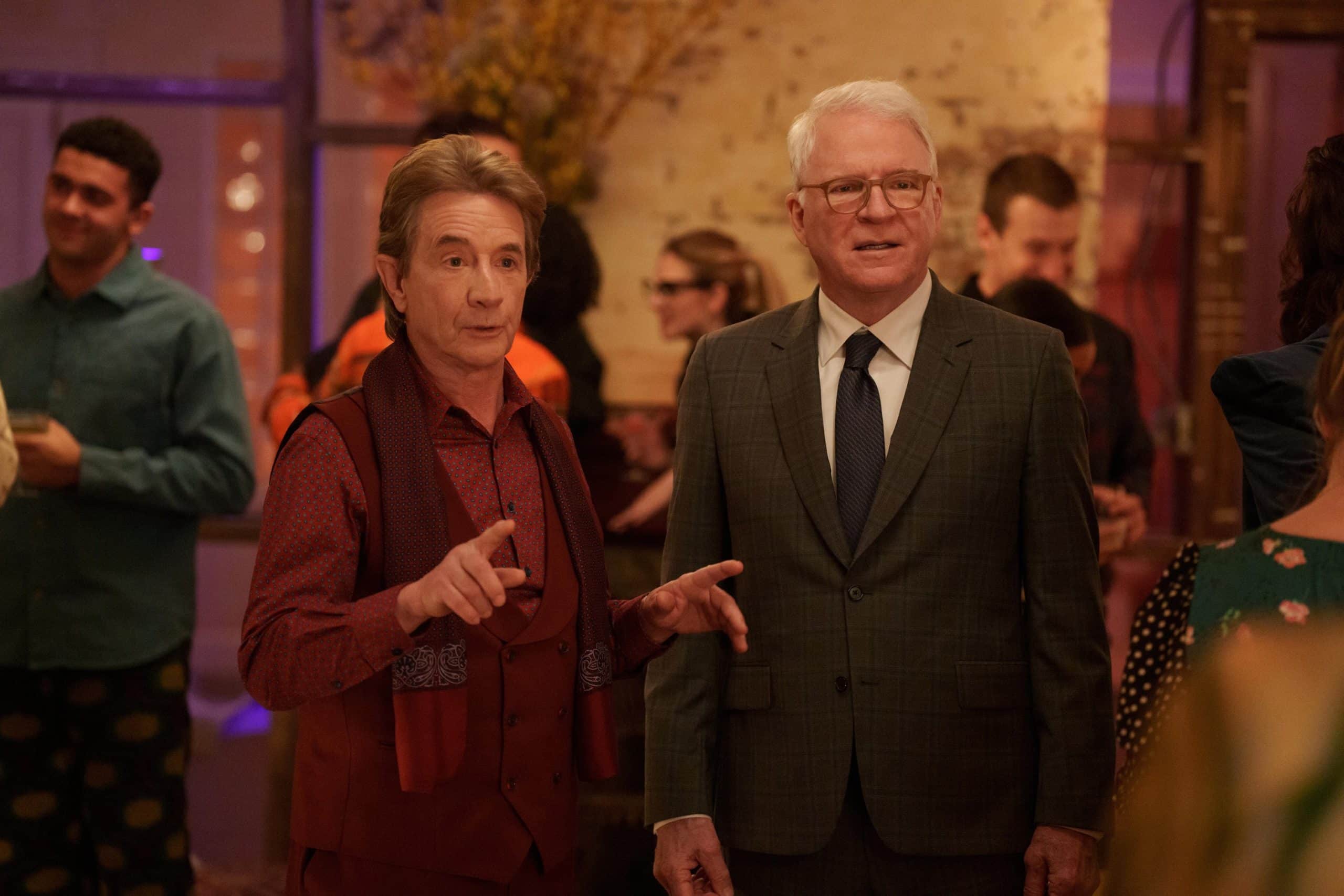 ONLY MURDERS IN THE BUILDING, from left: Martin Short, Steve Martin, The Tell' 