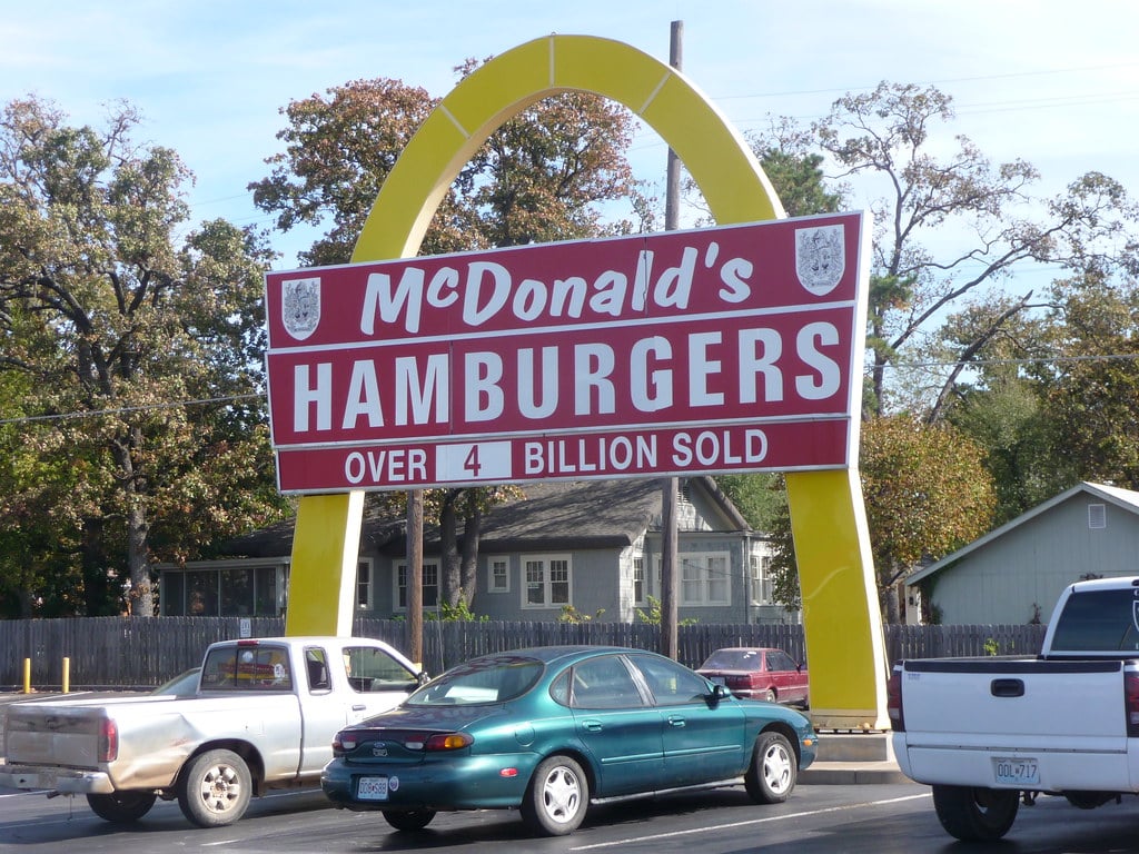 McDonald's with an single arch