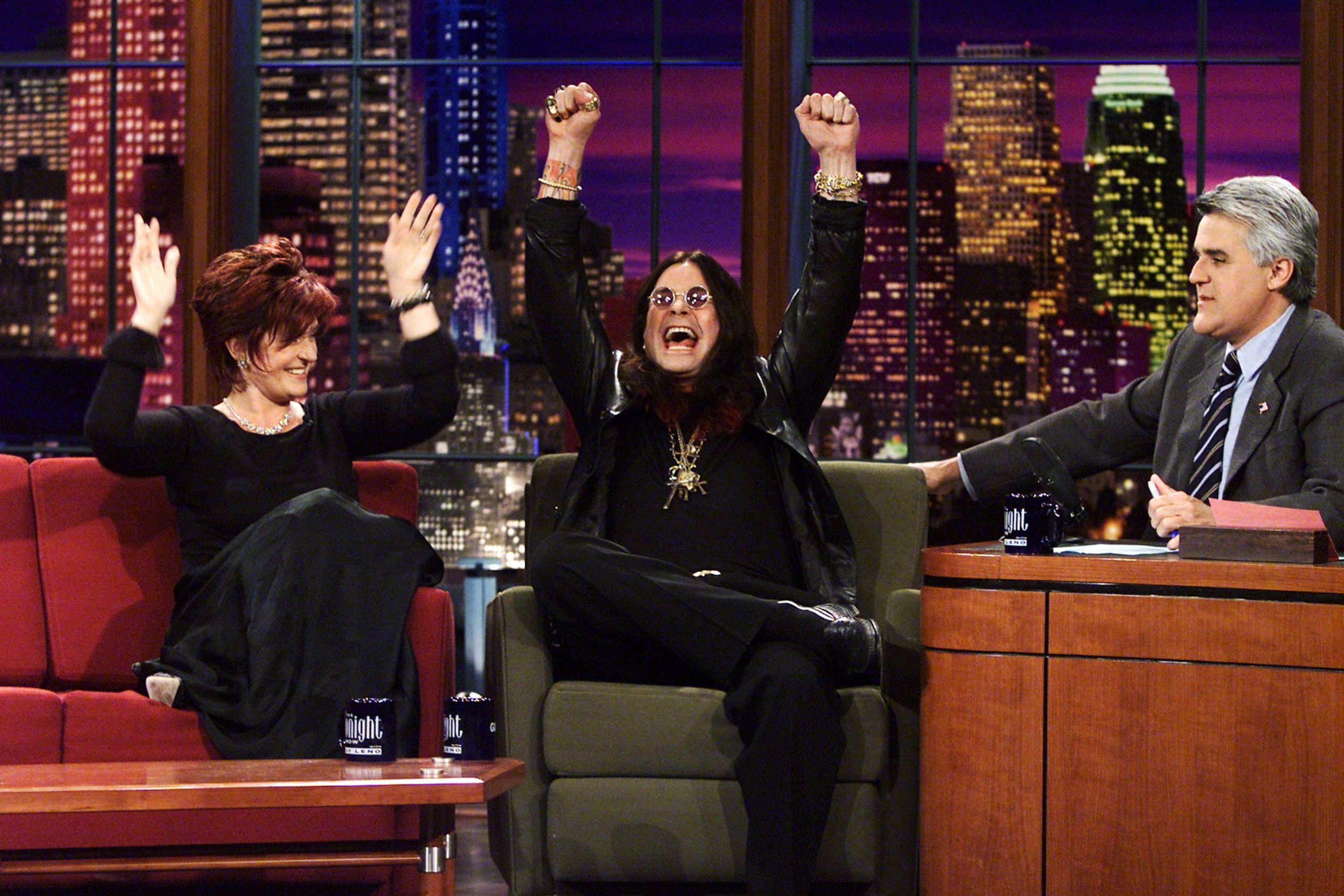 TONIGHT SHOW WITH JAY LENO, Sharon Osbourne, Ozzy Osbourne, host Jay Leno