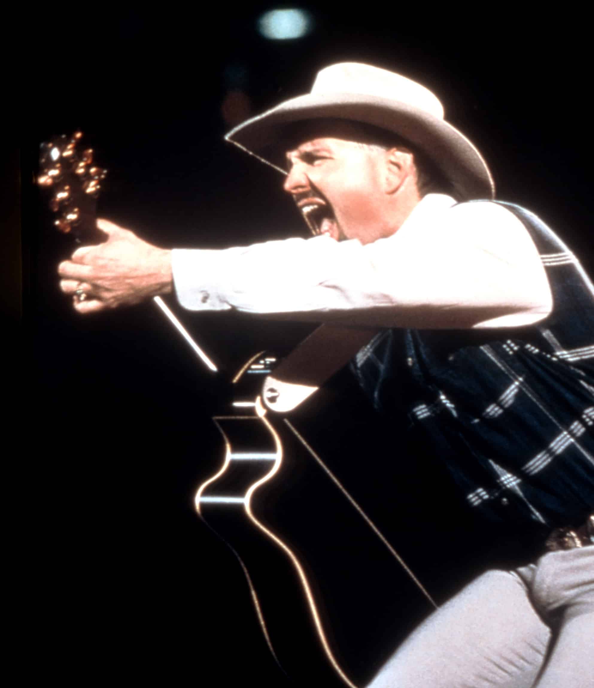 Garth Brooks performing during a show