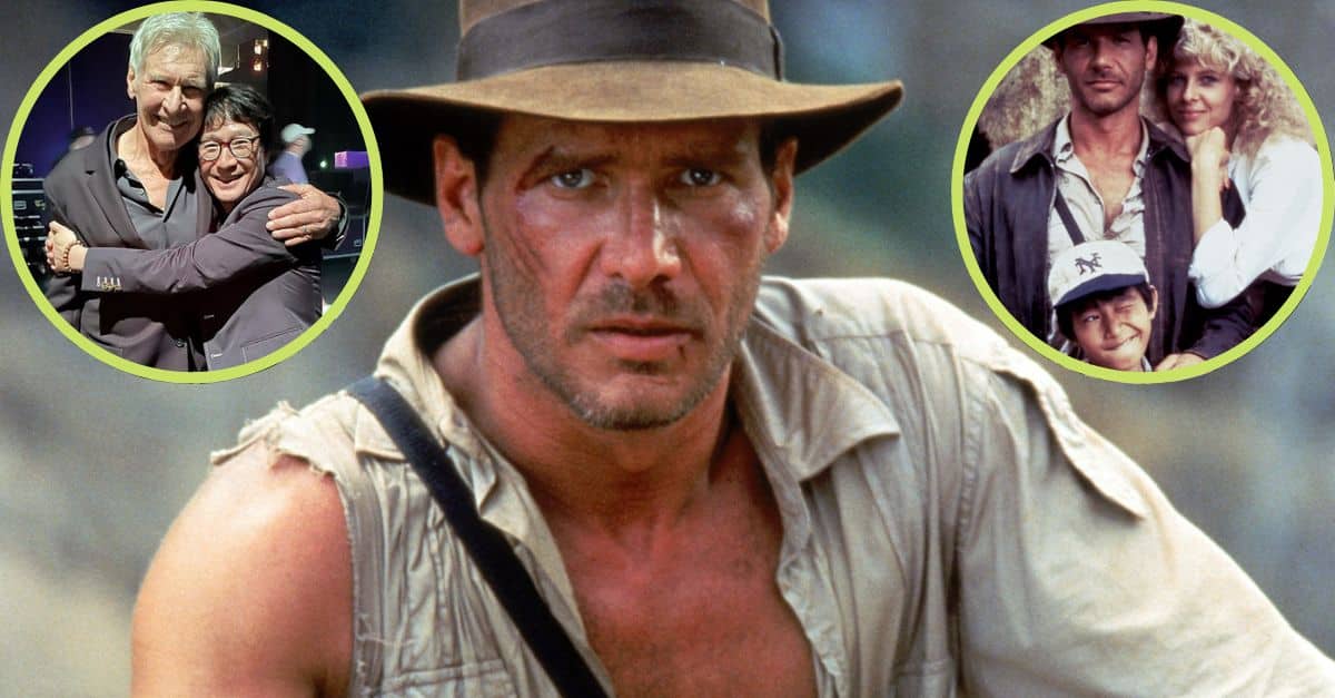 Harrison Ford Shares Big, Happy Embrace With 'Indiana Jones' Co-Star Ke ...